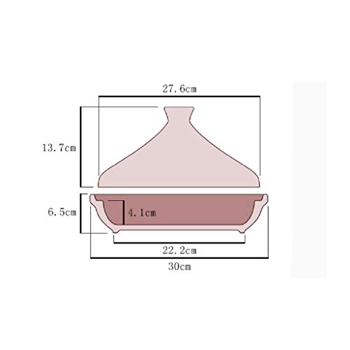 GFDFD Cacerola de cerámica Cocina, Gas del hogar Sopa de cocido Cazuela, Piedra Especial Pot Bibimbap Piedra Pot Anti Escaldado Regalo