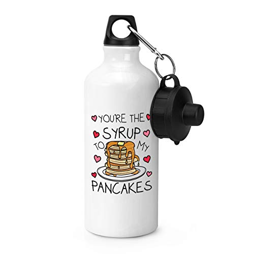 Gift Base You'Re The Syrup To My Pancakes - Botella Deportiva (600 ml), Color Blanco