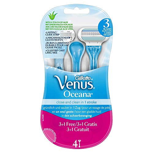 Gillette Venus Oceana Maquinillas Desechables Para Mujer - 4 Unidades