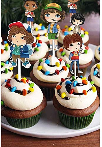 Ginkago Decoración de cumpleaños Set, Cake Happy Birthday Banners & Birthday Cake Cupcake Toppers & Globos de Látex Pary Supplies para Fiesta temática Infantil (B)