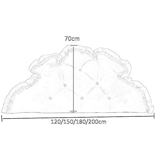 GJ Almohada De La Cama Doble, Colchón De La Cama Nórdica/Vuelta Almohada/Gran Respaldo, Almohada De Lectura, Cojín De Terciopelo Cristal Tatami, 3 Colores (Color : C, Size : 120×70cm)