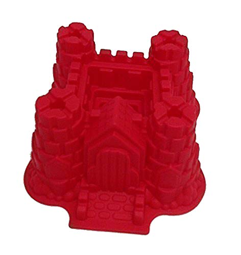 GMMH Original Molde para Cocina de Silicona Forma de Castillo XXL Molde con Forma esférica para Pan - Rojo