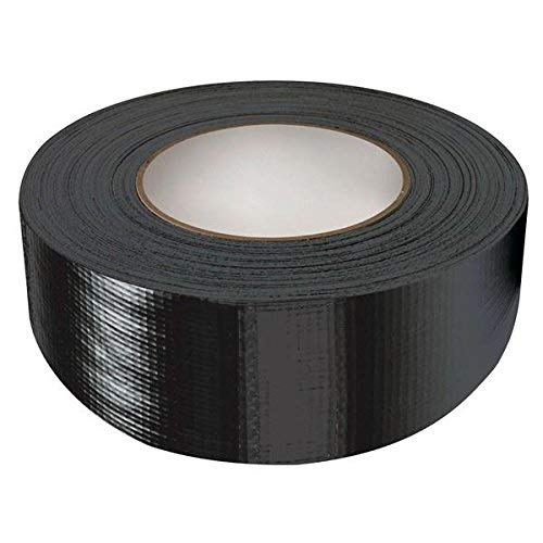 Gocableties - Cinta adhesiva de alta calidad, color negro, 48 mm x 50 m, resistente