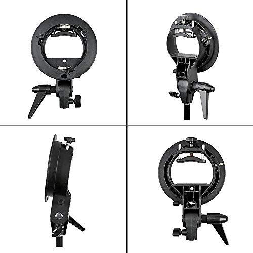 Godox Pro Multifuncional S-Type Soporte Bowens Mount Holder para Speedlite Flash Snoot Softbox