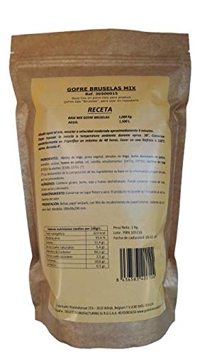 Gofre Brusela MIX (Preparado en polvo a base de harina para elaborar Gofres (bolsa 1kg)