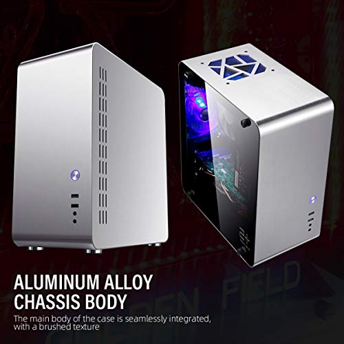 GOLDEN FIELD M3S Micro ATX/Mini ITX Mid-Tower Caja de la Computadora de juegos con Ventanas Laterale Caja PC de Sobremesa de Modelo de Negocio de Diseño de Moda