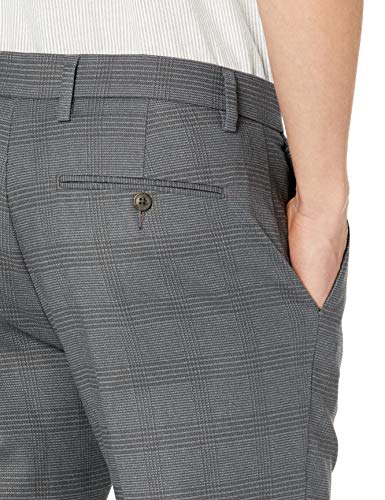 Goodthreads - Pantalón chino pitillo antiarrugas para hombre, gris, cuadros (Grey Glen Plaid), 36W x 30L