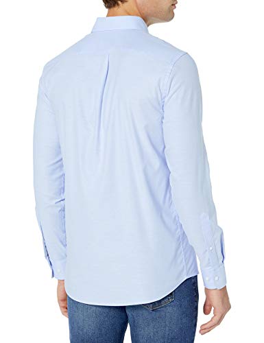 Goodthreads Slim-fit Long-Sleeve Stretch Oxford Shirt (All Hours) Camisa abotonada, azul claro, L