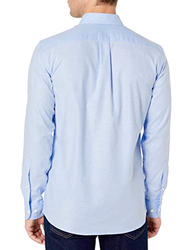 Goodthreads Standard-fit Long-Sleeve Stretch Oxford Shirt (All Hours) Camisa abotonada, azul claro, M