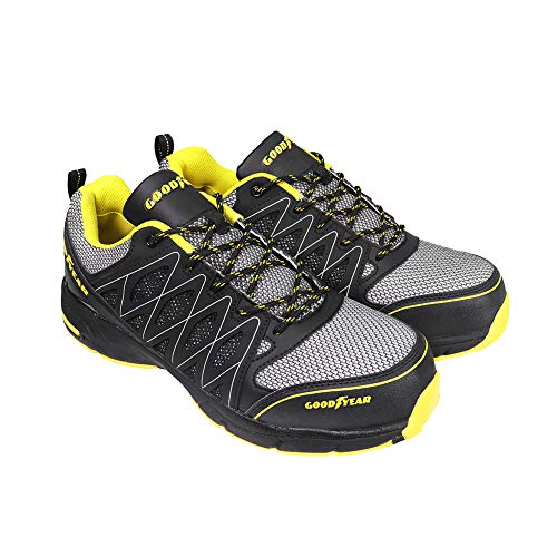 Goodyear GYSHU1502, Zapatillas de Seguridad para Hombre, Negro (Black/Yellow), 45 EU