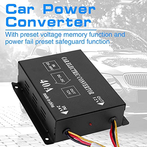 Gorgeri carro del coche de seguridad DC 24V a 12V convertidor de energía eléctrica inversor de tensión Reductor transformador reductor