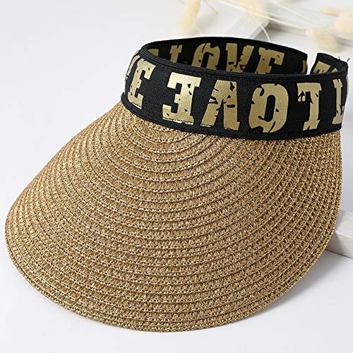 Gorro Bebe Verano Sombrero Paja Sombrero De Paja NiñO Sombrero Hombre Sombrero Paja NiñO Sombrero Vaquero NiñO Sombrero Fedora Sombrero Cordobes NiñO Gorro Bebe Verano Gold,56-58cm