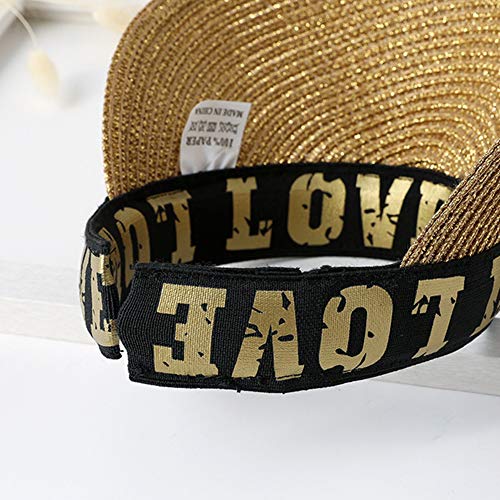 Gorro Bebe Verano Sombrero Paja Sombrero De Paja NiñO Sombrero Hombre Sombrero Paja NiñO Sombrero Vaquero NiñO Sombrero Fedora Sombrero Cordobes NiñO Gorro Bebe Verano Gold,56-58cm