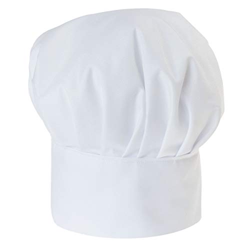 Gorro Cocinero para niños de niño Bebé de Cocina ajustable con velcro Gorro de Chef con nombre/con texto Blanco [099]