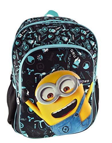 Graffiti Despicable Me Mochila escolar, 44 cm, Negro (Black)