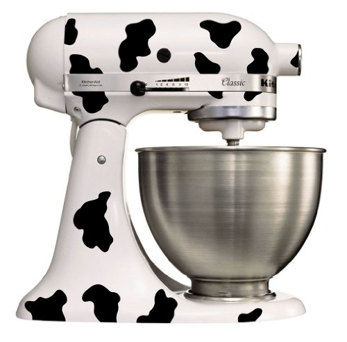 Grafix - Adhesivo decorativo para robot de cocina Kitchenaid Artisan, diseño de manchas de piel de vaca