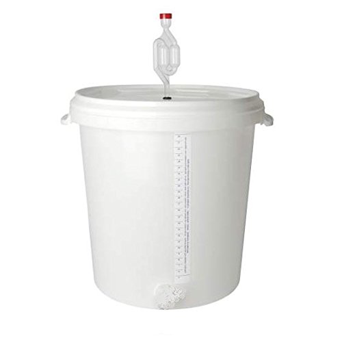 Gran tanque de fermentación con unidad de fermentación para vino y cerveza, 30 litros, elaboración de cerveza casera para aficionados y amantes de la cerveza