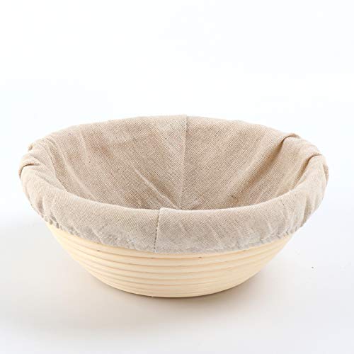 grandtobuy 20 * 8 cm Cesta Redonda de Pan demostrando bannetons Brotform Sour Masa Pruebas, Artisan Pan