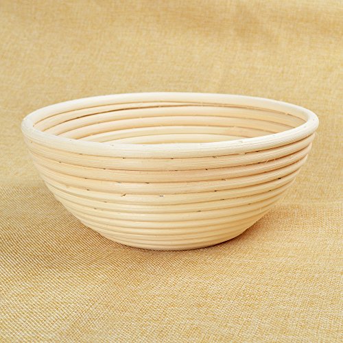 grandtobuy 20 * 8 cm Cesta Redonda de Pan demostrando bannetons Brotform Sour Masa Pruebas, Artisan Pan