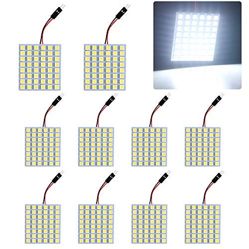 GrandView - Lámpara LED para techo o techo (10 unidades, ahorro de energía, 5050 48-SMD, 12 V)