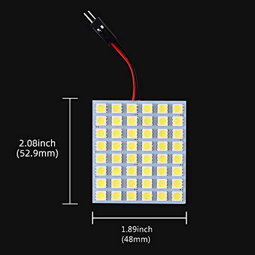 GrandView - Lámpara LED para techo o techo (10 unidades, ahorro de energía, 5050 48-SMD, 12 V)