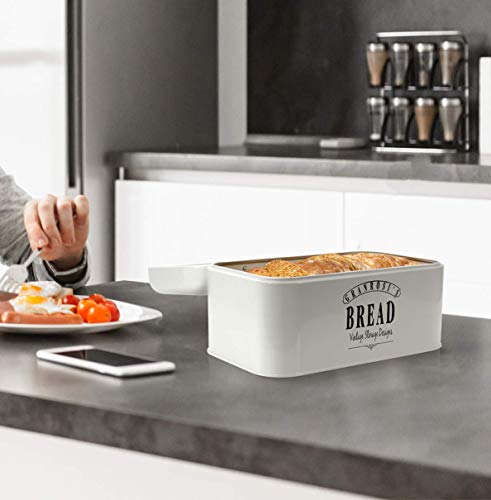 Granrosi – Panera compacta para mantener el pan y los panecillos frescos durante más tiempo y llamará la atención en cualquier cocina