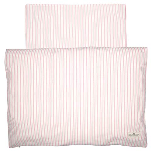 GreenGate COTBLSB100SAR1902 Sari - Juego de fundas para bebé (70 x 100 cm), color rosa