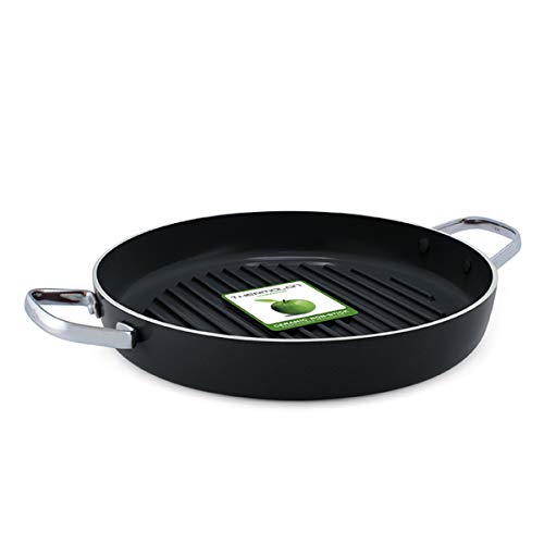 GreenPan CC000495-001 - Crepera, aluminio, aluminio, Negro, 28 cm - Grill