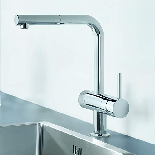 Grohe Blue Pure Minta  - Grifo de cocina con filtro de agua, Kit de iniciación, color cromo (Ref.30382000)