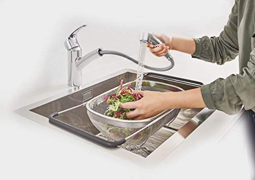 Grohe Eurosmart 30 305 000 - Grifo Monomando de Cocina, Caño Bajo Extraíble