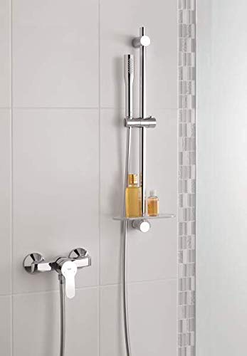 Grohe StartEdge - Grifo de ducha, mezclador de ducha monomando para instalación en pared, acabado cromado (Ref. 23347000)