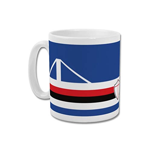 GroundDesigns U.C. Sampdoria - Taza de regalo con diseño gráfico de fútbol Stadio Luigi Ferraris Blucerchiati