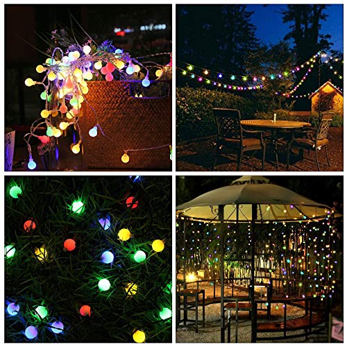 Guirnalda Luces, Cadena de Luces LED USB, Luces de Cadena Impermeable 10M 100LED 8 Modos Decorativas para Exterior, Interior, Jardines Fiesta de Navidad, Luz de Hadas Intensidad Regulable (Vistoso)