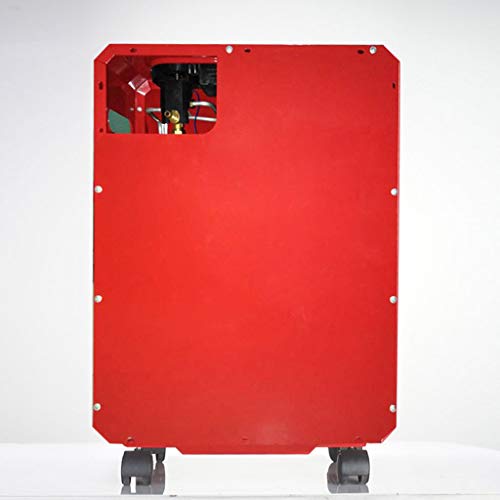 GXFC 4.2 kw Calefactor de Gas Natural, Ruedas Portátil, Estufa Gas Infrarroja Seguro, Rojo, 380 x 280 x 560 mm