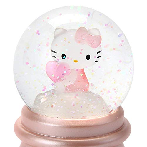 GYINK Crystal Ball Creative Home Desktop Cute Decoration Hello Kitty Light Girl Birthday Gift (tamaño: 7.9x7.9x10.3cm)