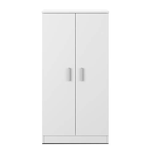 Habitdesign - Mueble Zapatero Basic, Armario Zapatero Dos Puertas, Medidas: 108 x 55 x 36 cm de Fondo. (Blanco)