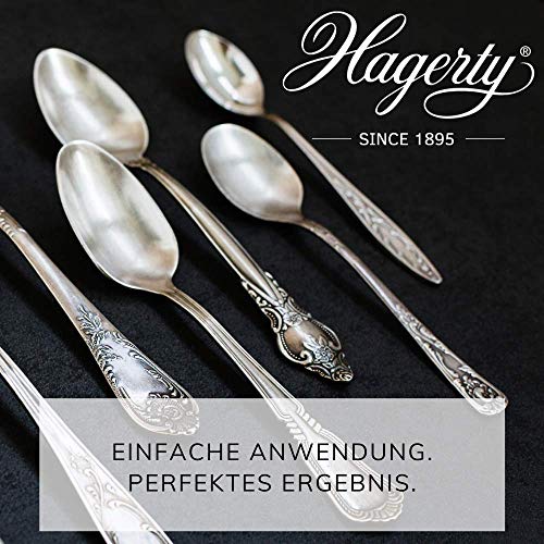 Hagerty - Silver Duster - Gamuza impregnada limpia plata y piezas plateadas o chapadas - 1 unidad 55 x 36 cm - Devuelve el brillo y la protección extra, Azul (A1870)