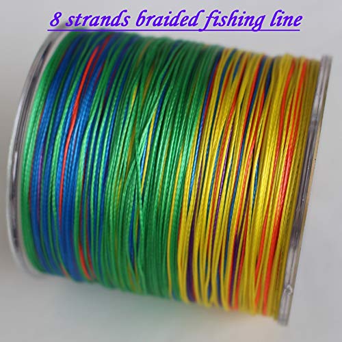 HAIYOUSHANGMAO Sedal Pesca En Línea PE 8 Filamentos Línea Trenzada 300m Multicolor De Super Strong Japón Multifilamento PE Trenza Línea 10LB 100LB 200LB (Color : Multi, Line Number : 5.0)