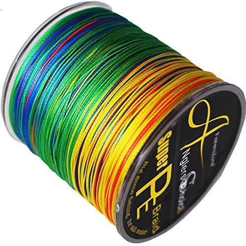 HAIYOUSHANGMAO Sedal Pesca En Línea PE 8 Filamentos Línea Trenzada 300m Multicolor De Super Strong Japón Multifilamento PE Trenza Línea 10LB 100LB 200LB (Color : Multi, Line Number : 5.0)