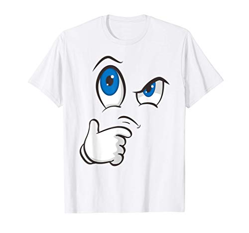 Halloween Emojis Kids Teen Emoticon THINKING FACE Costume Camiseta