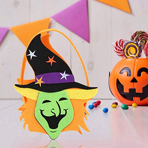 Halloween Goody Bag, Candy Handbag Party Handheld Kids Party Supplies Treat Sweet Bag Halloween Party Favors Halloween Party Supplies(3#)