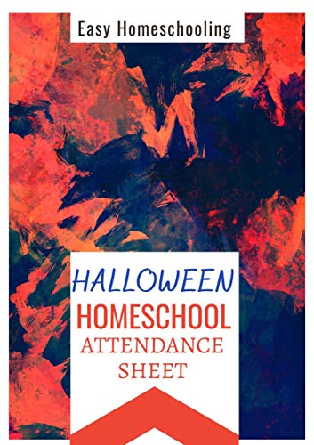 HALLOWEEN HOMESCHOOL ATTENDANCE SHEET : 2020-2021 Beautifully designed & segmented worksheet/handbook for Moms. Guide for Parents and Teachers, Printable ... Kid activity planner (English Edition)