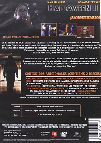 Halloween II ¡Sanguinario! DVD doble Edición Especial 1981 Halloween 2