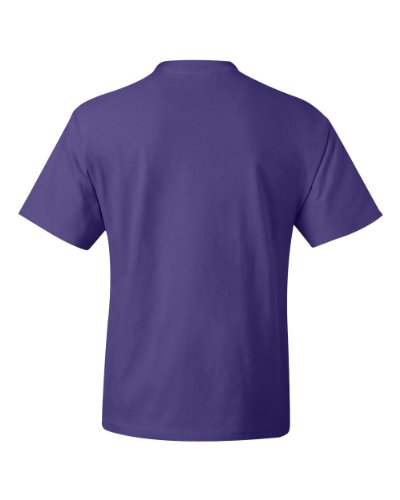 Hanes Camiseta corta de manga corta para hombres (morada) (2 veces grande)