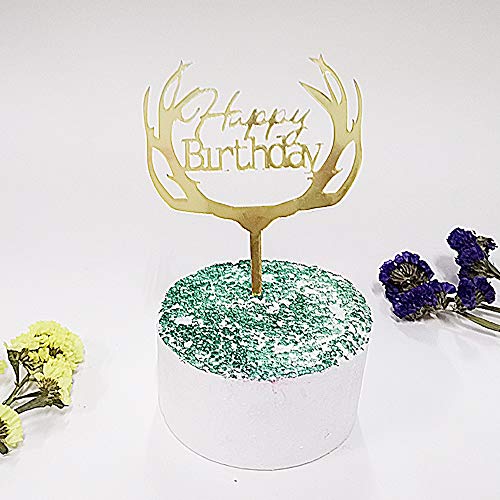 Happy Birthday Cake Topper,Decoración para Tartas de Cumpleaños,Adecuado para Todas las Edades y Personas,Decorado para una Variedad de Pasteles de Cumpleaños (9 Modelos)