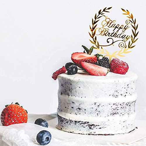 Happy Birthday Cake Topper,Decoración para Tartas de Cumpleaños,Adecuado para Todas las Edades y Personas,Decorado para una Variedad de Pasteles de Cumpleaños (9 Modelos)
