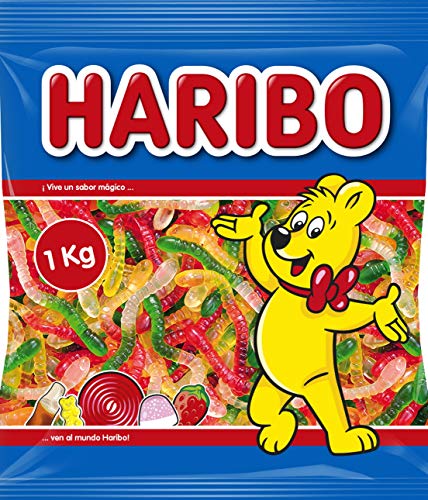 Haribo gusanos brillo 1kg, 1 unidad