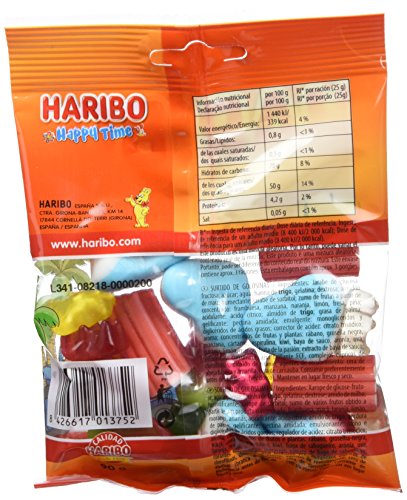 Haribo Happy Time - Paquete de 18 x 90 gr - Total: 1620 gr