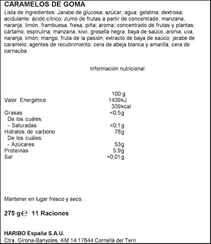 Haribo Starmix Caramelos de Goma - 275 gr