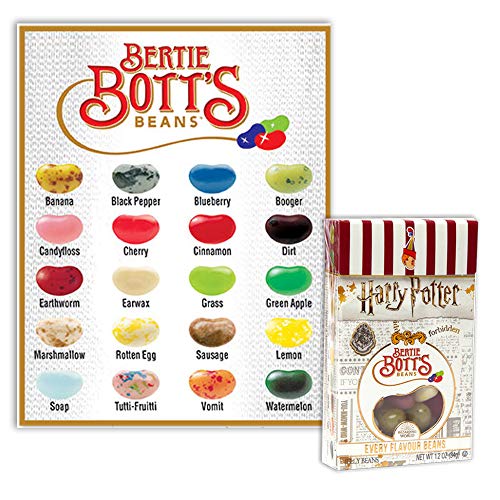 Harry Potter Bertie Bott's Every Flavour Jelly Belly Beans 1.2 OZ (34g) (3 Boxes)